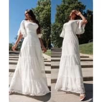 Vestido Branco Noiva Renda Lindo