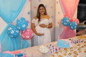 Vestido Branco Renda Grávida Para Chá De Bebê Ou Revelação