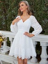 Vestido Branco renda veste tamanho g Vestido Branco renda veste tamanho g