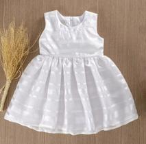 Vestido Branco Trabalhado Batizado