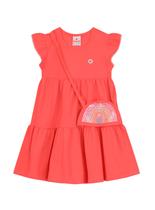 Vestido Brandili 36266 Infantil Com Bolsa de Paetê Meia Malha T. 01/10 Vestido Brandili 36266 Infantil Com Bolsa de Paetê Meia Malha T. 01/10