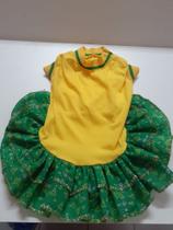 vestido Brasil pet copa do mundo