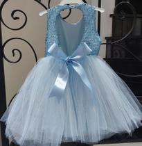 Vestido Brilho Tutu Aniversario Casamento Bebê Festa Varias cores