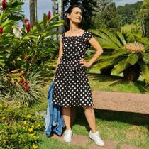 Vestido Brisa Feminino Blufera Forro:100% Poliamida E Externo:100% ViscoseJeans 21520-3