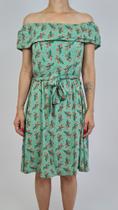 Vestido Brisa Verde Floral 100% POLIAMIDA Blufera Jeans 21520-4