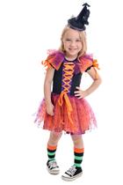 Vestido Bruxa Sapeca Laranja