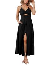 Vestido BTFBM 2025 Verão Alças Finas Preto P Vestido BTFBM 2025 Verão Alças Finas Preto P