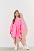 Vestido Bufante Infantil Menina Rosa CTV Vestido Bufante Infantil Menina Rosa CTV