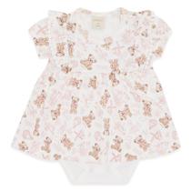 Vestido c/ Body - Ursa Rosa - Mini & Co.
