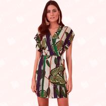 Vestido Cachequer Est. C/ Amarração - Moda Casual Chic Vestido Cachequer Est. C/ Amarração - Moda Casual Chic