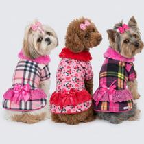 Vestido Cachorro Snob Dog Inverno Gola Pelúcia