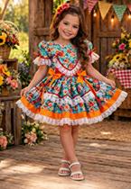 Vestido Caipira Bela Flor Vim Vi Venci
