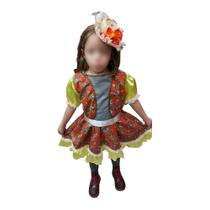 Vestido Caipira Festa Junina Bebê Menina Caipirinha Infantil São João Quadrilha Quermesse Arraiá Vestido Caipira Festa Junina Bebê Menina Caipirinha Infantil São João Quadrilha Quermesse Arraiá