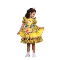 Vestido Caipira festa Junina com Bolsinha Infantil Papilloo