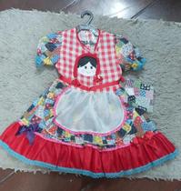 Vestido caipira festa junina com boneca Vestido caipira festa junina com boneca