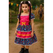 Vestido Caipira Festa Junina Infantil Menina Luxo Até14 Anos Vestido Caipira Festa Junina Infantil Menina Luxo Até14 Anos