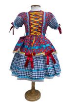 Vestido Caipira Festa Junina Vestido De Quadrilha BK26