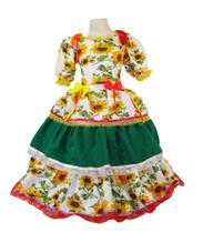 Vestido Caipira Festa Junina Vestido De Quadrilha BK26 - Brink Kids