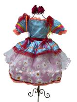 Vestido Caipira Festa Junina Vestido De Quadrilha BK26