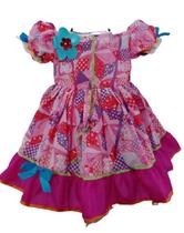 Vestido Caipira Junino com Bolsinha Infantil Papilloo