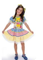 Vestido Caipirinha Caipira infantil Lolo Festa Junina - Anjo Fantasias