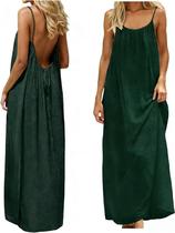 Vestido Cami Dress House sem encosto sem mangas para mulheres Vestido Cami Dress House sem encosto sem mangas para mulheres