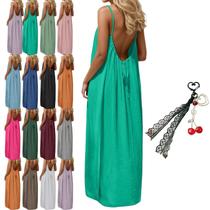 Vestido Cami Lounge WRSFXV sem encosto para mulheres verde menta Vestido Cami Lounge WRSFXV sem encosto para mulheres verde menta