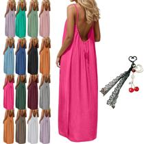 Vestido Cami WRSFXV sem encosto para mulheres rosa claro tamanho L Vestido Cami WRSFXV sem encosto para mulheres rosa claro tamanho L