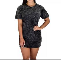 Vestido Camisão Feminino Malha Estonada 100% Algodão Vestido Camisão Feminino Malha Estonada 100% Algodão