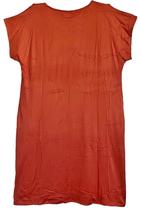 vestido camisão midi plus size feminino evangelico elegante manga curta sem bojo moda soltinho com bolso ref 2745