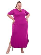 Vestido Camisetão Longuete Plus Size Soltinho