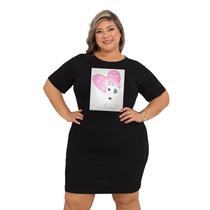 Vestido Camisetão Oversized Camisa Longa Blusão Plus Size