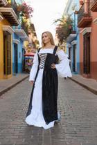 Vestido camponesa medieval luxo Vestido camponesa medieval luxo
