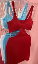 Vestido canelado 3D Vestido canelado 3D