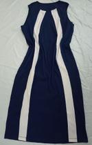 vestido canelado com faixa frontal JCS CONFECÇÕES
