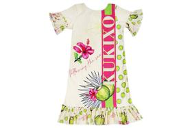 Vestido Canelado Estampado Kukixo K5408