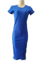 Vestido canelado feminino