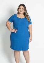 vestido canelado Plus size vestido canelado Plus size