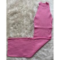 Vestido canelado raglan