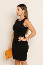 Vestido Canelado Tubinho Casual Look Versátil para o Dia a Dia