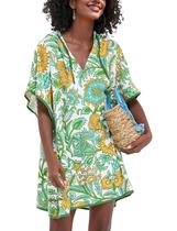 Vestido Capa de Praia com Capuz em Tecido Felpudo RIATOUR Vestido Capa de Praia com Capuz em Tecido Felpudo RIATOUR