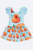 Vestido Capibara Casual Estilo Criativo e Exclusivo