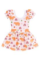 Vestido Capibara Feminino Estilo Alegre e Descolado