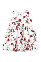 Vestido Carters Off White Flores Vermelhas com Calcinha (GG/1/2) Vestido Carters Off White Flores Vermelhas com Calcinha (GG/1/2)