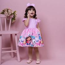 Vestido Casa Mágica de Gabby Lili + Faixinha de cabelo