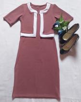 Vestido Casaco Feke Rose Tam M