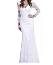 Vestido Casamento 68 Longo Renda Civil Noiva Festa Vestido Casamento 68 Longo Renda Civil Noiva Festa