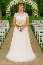 Vestido Casamento 83 Renda Civil Plus Size Noiva Festa Longo