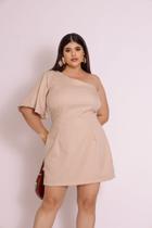 Vestido casual cor bege Vestido casual cor bege