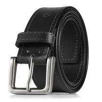 Vestido casual country de couro Belt Wrangler preto para homens Vestido casual country de couro Belt Wrangler preto para homens